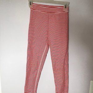 Hanna Andersson striped winter leggings Size 8